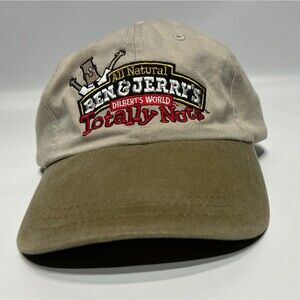 Ben & Jerry’s Dilberts World Totally Nuts 90s Falcon Hat Cap Adjustable RARE!